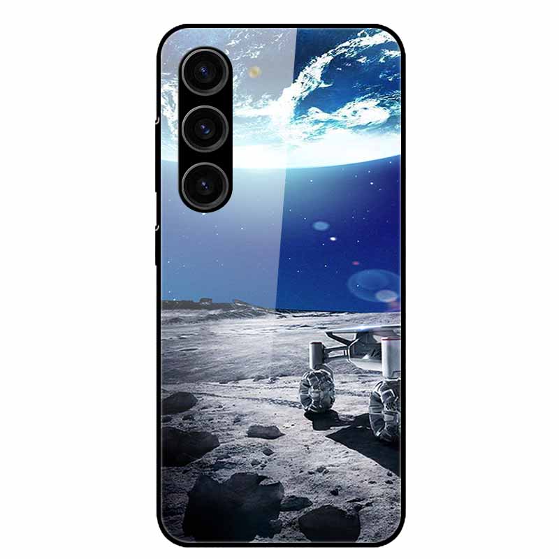For Samsung Galaxy S25 Plus Case Tempered Glass Hard Phone Cover for Samsung S25 Ultra 5G Back Cases for GalaxyS25 S 25 S25Plus