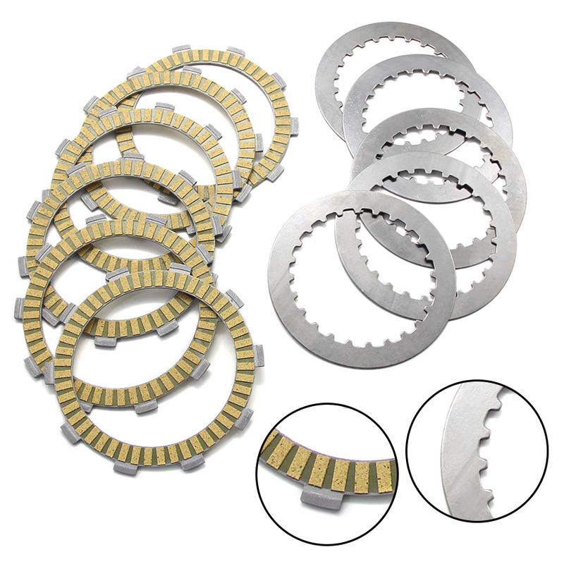 ATV Quad Clutch Friction Steel Plates 22201‑377‑000 22321‑KF0‑000 Fit Honda TRX300 TRX350 TRX400FW TRX450S ES Engine Clutch Disc