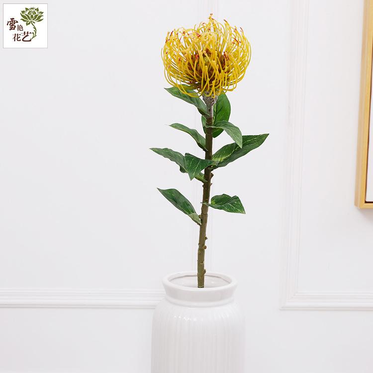 Modern simple plastic fake flower multi-colored chrysanthemum, decorative ornament needle pad chrysanthemum simulation flower