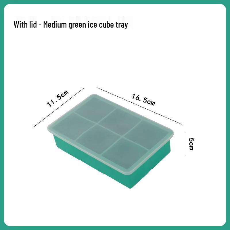 Silicone Ice Tray for Homemade Ice Cubes and Ice Cream - Food Grade, Large Capacity.