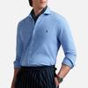 Polo Ralph Lauren Solid Color Single-Breasted Long Sleeve Shirt Men shirts Canvas-Blue 710963758-002