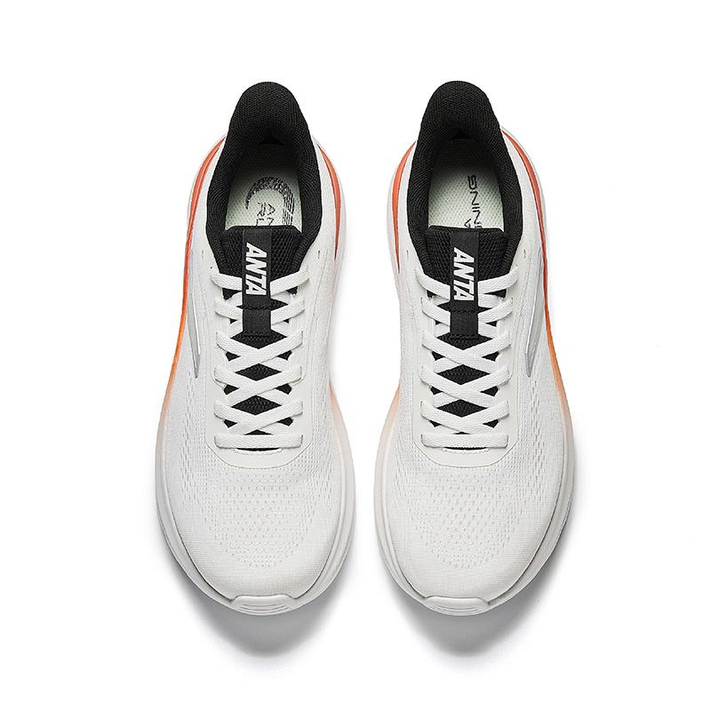 ANTA Men Professional Cushioned Running Shoes White Orange Black 112535509R-2