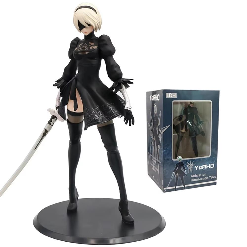 Yorha Figurine Nier Automata 2B No.2 Tpye B Anime Figures Deluxe 28Cm  Pvc Model Action Figurine Collection Decoration Toys Gifts