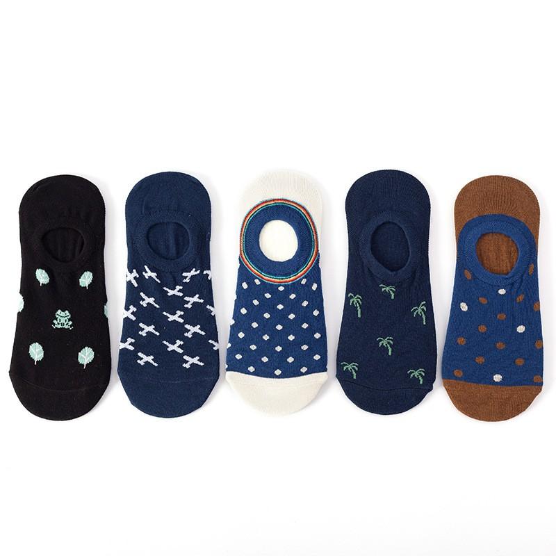 Invisible No-Show Socks Men Women Cotton Blend Low-Cut Anti-Slip Short Breathable Comfort Fit