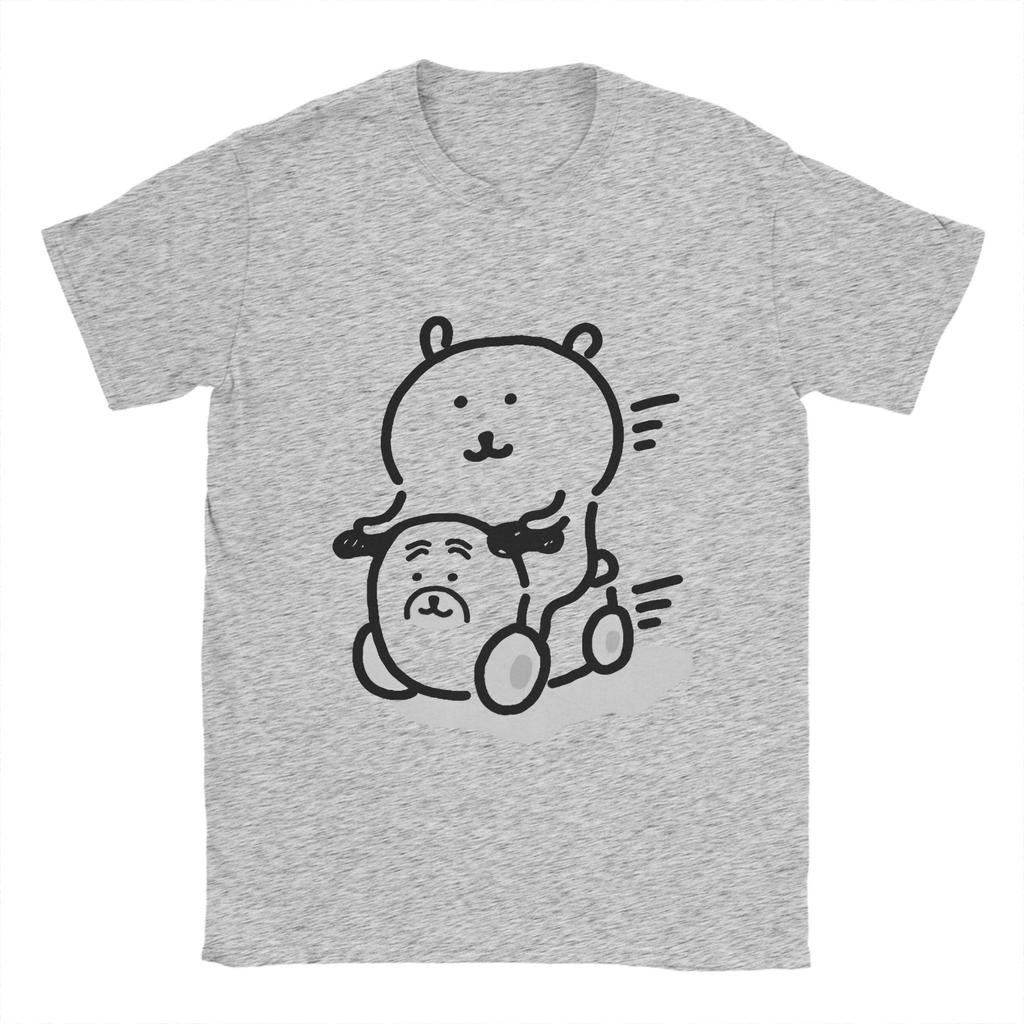 Koszulka z misiem żartownisiem Plaża Bawełna 100% Bawełniane Koszulki Dla Mężczyzn Nowość Codzienna Koszulka Krótki Rękaw Y2K Zabawne Góry