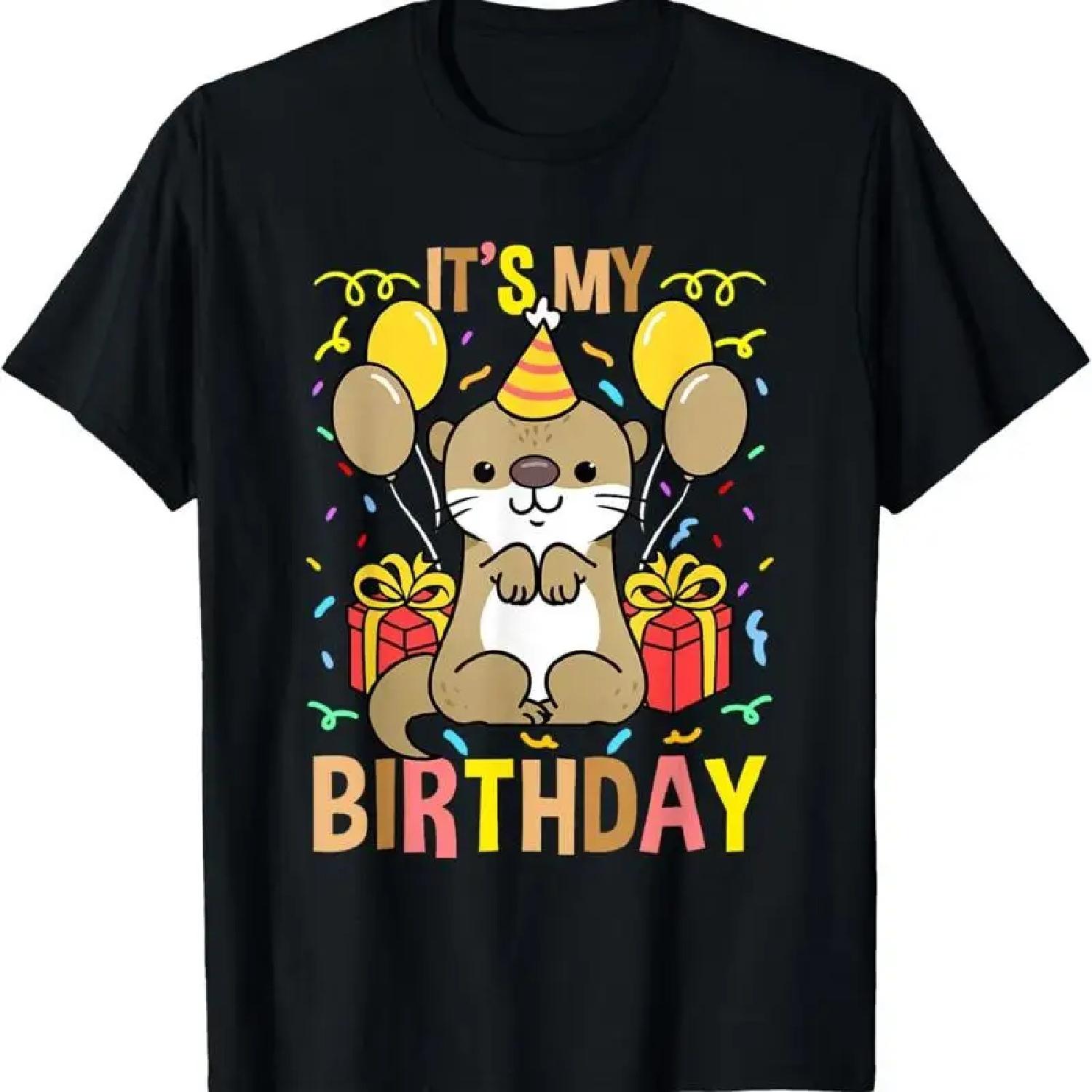 Its My Birthday Otter T Shirt XXXXXL разноцветный