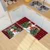 2 stücke Weihnachten Teppich 17*24in/17*47 In Tufted Rutschfeste Badezimmer Haustür Schlafzimmer Küche Wohnzimmer Matte Teppich
