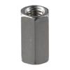 10Pcs Silver Tone Hex Coupling Nuts 304 Stainless Steel Metric Size Durabl Hex Rod Coupling Nut