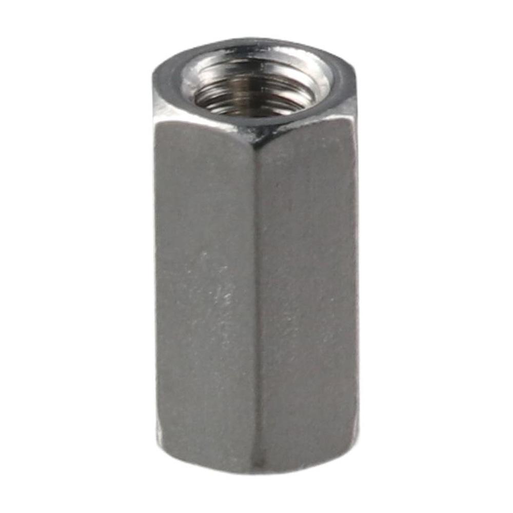 10Pcs Silver Tone Hex Coupling Nuts 304 Stainless Steel Metric Size Durabl Hex Rod Coupling Nut