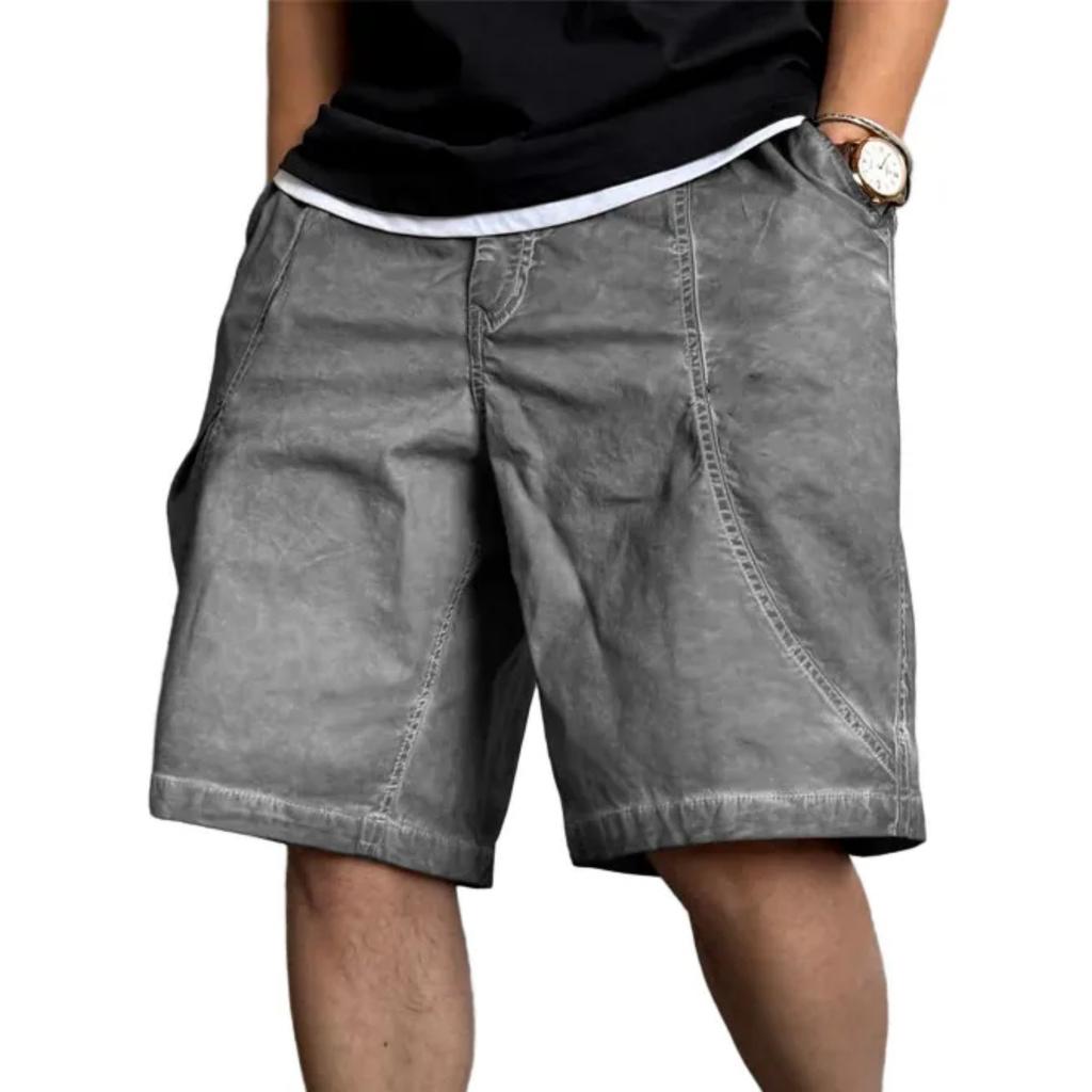 Men's Fashionable Casual Washed And Distressed Five-inch Length Sports Shorts