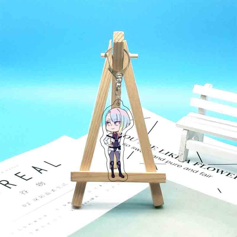 Anime 6cm Acrylketten Cartoon Ringe Tasche Rucksack Geldbörse Hängende Ornamente Fans Sammlungen Merch Geschenk
