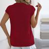 Women's Knit  Short-Sleeve Top Casual Comfortable  Blouse