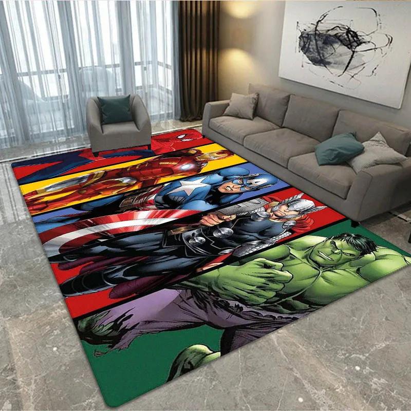 3D The Avengers Cartoon printed Carpet Living Room Bedroom Carpet Non-slip carpet home bedroom decor area rug Birthday Gift