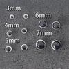 1Pair 5Mm/7Mm Acrylic Fake Eyes Eyeballs With 3D Fitting Eyes 4 Colors Diy Making Crafts Silicone Simulation Eyeballs For Bjd