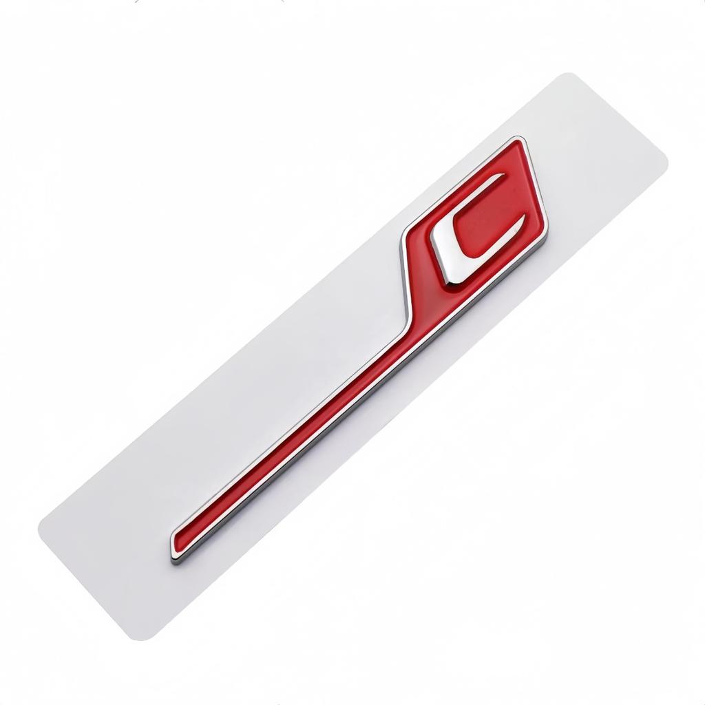 1PC ABS GT C S R Logo Badge Sticker Car Rear Trunk Emblem Decal High-Quality Automotive Styling Accessories