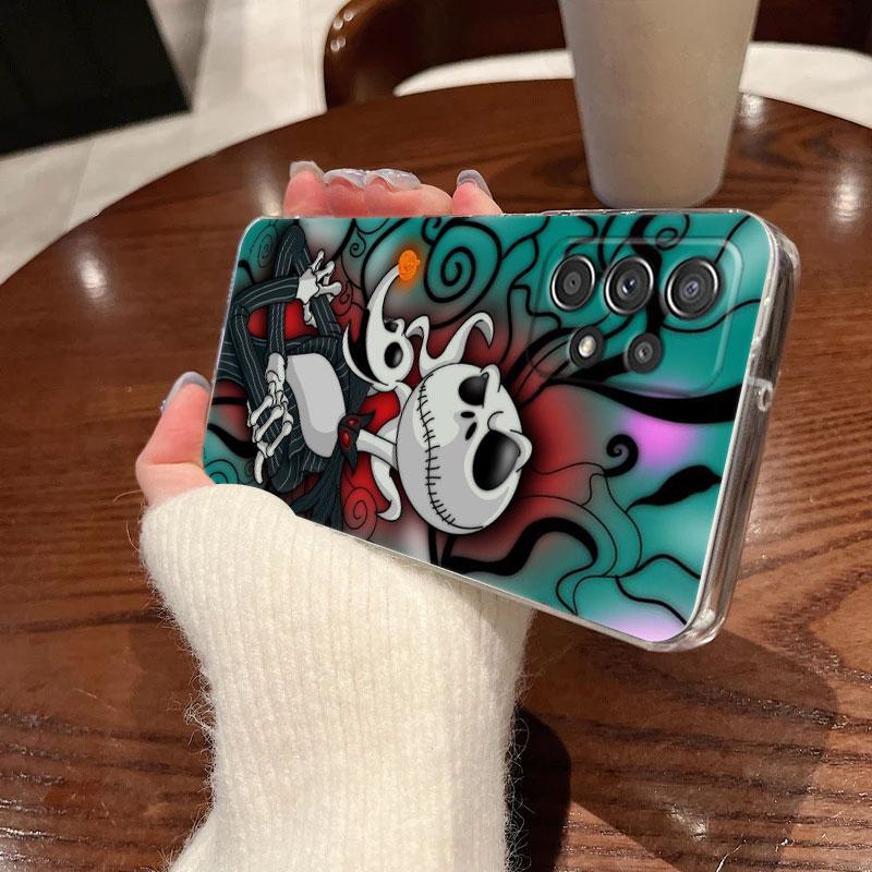 Klare Hülle für Samsung Galaxy A57 A37 A56 A36 A55 A54 A35 A26 A07 A17 A16 A06 A34 A15 Hülle The Nightmare Before Christmas Jack