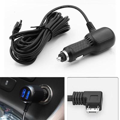 5V 3.5A Dual Mini USB / Micro USB Ports Dash Cam Cable Socket Charger For DVR Vehicle 3.5 M