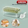 32 grid ice making mold, one click de icing, equipped with 1 ice spoon and ice storage container, essential for summer home use
