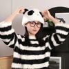 Versatile New Winter New Female Panda Hat Cute Imitation Mink Velvet Hat Ear Protection Fluffy Warm Windproof