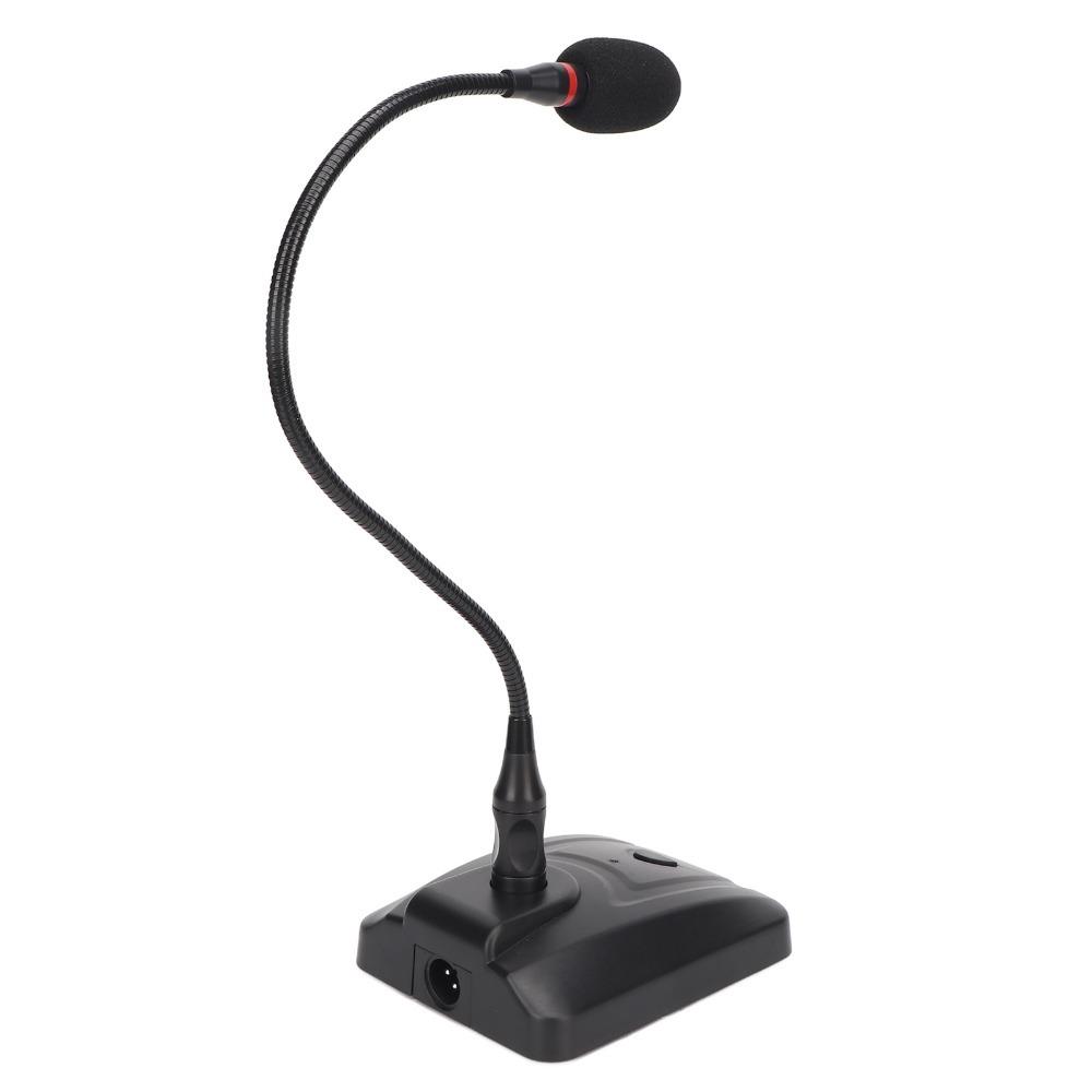 6.35mm Connector Desktop Wired Microphone Cardioid Pattern Podcast Condenser Mic For Conferences