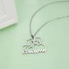 Custom Name Necklace Boy Girl Kiss Personalized Stainless Steel Jewelry Anniversary Customized for Women Couples Lovers Gifts