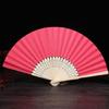 Handheld Fan Blank Folding Fan DIY Wedding Decoration Bamboo Hand Held Fan Craft