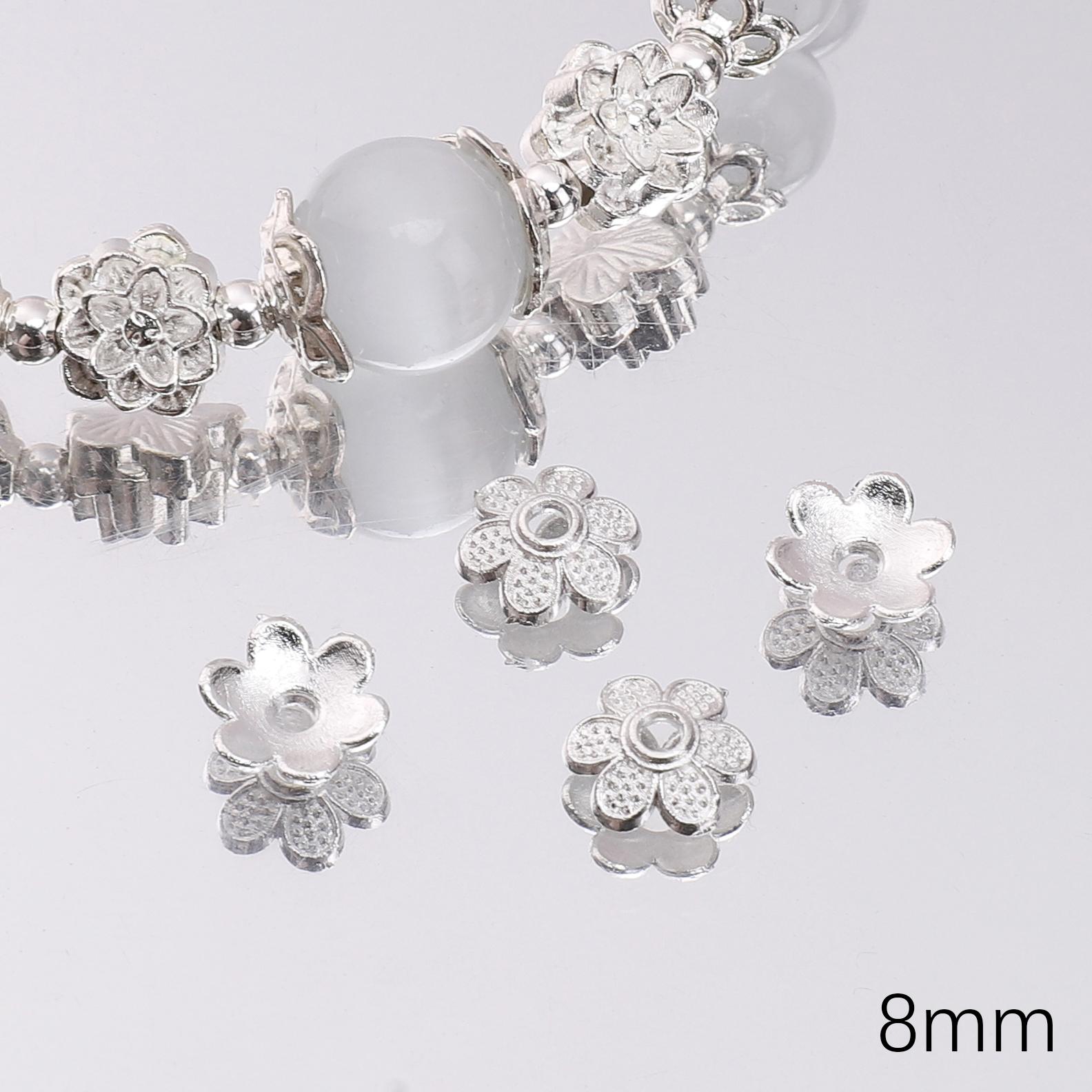 

Сплав Цветок Поднос Разделитель Аксессуары Подвески Подвеска Для Изготовления Ювелирных Изделий DIY Серьги Ожерелье Браслет 09 8mm 50pcs