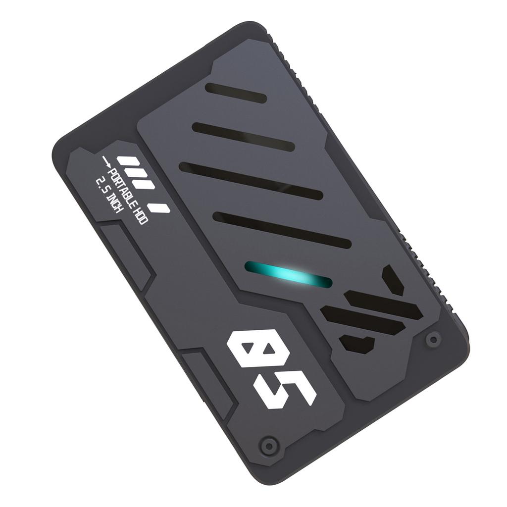2,5-tommers USB3.0 bærbar ekstern harddisk med pustelys, mekanisk type, rask overføringshastighet