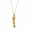 Colorful Glazed Necklace Ethnic Style Gold Jewelry Retro Enamel Fish Necklace  Jewelry Accessories