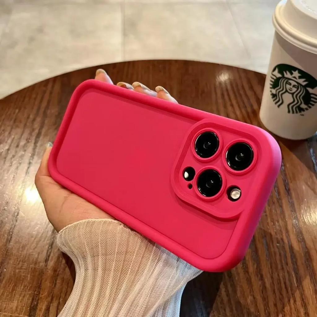 Luxuriöse Silikonhülle in Bonbonfarben für iPhone 11 13 12 14 15 16 Pro Max 15 Pro XS XR XS Max 7 8 PLUS 16E SE 2022 Stoßfeste Abdeckung