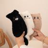 New Japanese Style Cute Cat Pencil Case Creative Cartoon Plush Storage Bag Large Capacity Stationery Box Pencil Bags