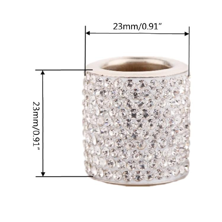 Rhinestone Car Seat Headrest Rings Collars Decors Charms Diamond-Bling for Women