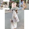 Stylish Korean Canvas Tote Bag Casual Shoulder Bag For Female Students