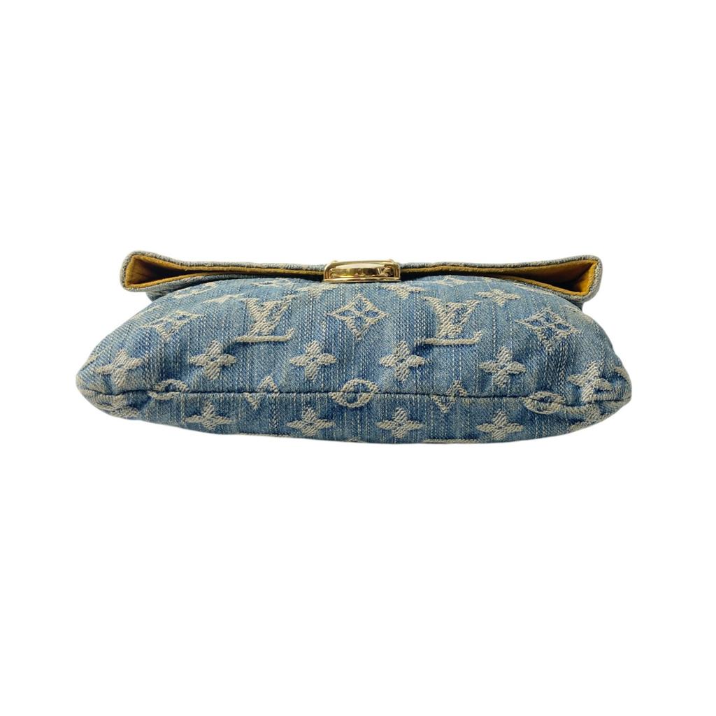 Used LOUIS VUITTONClutch bag denim denim Women