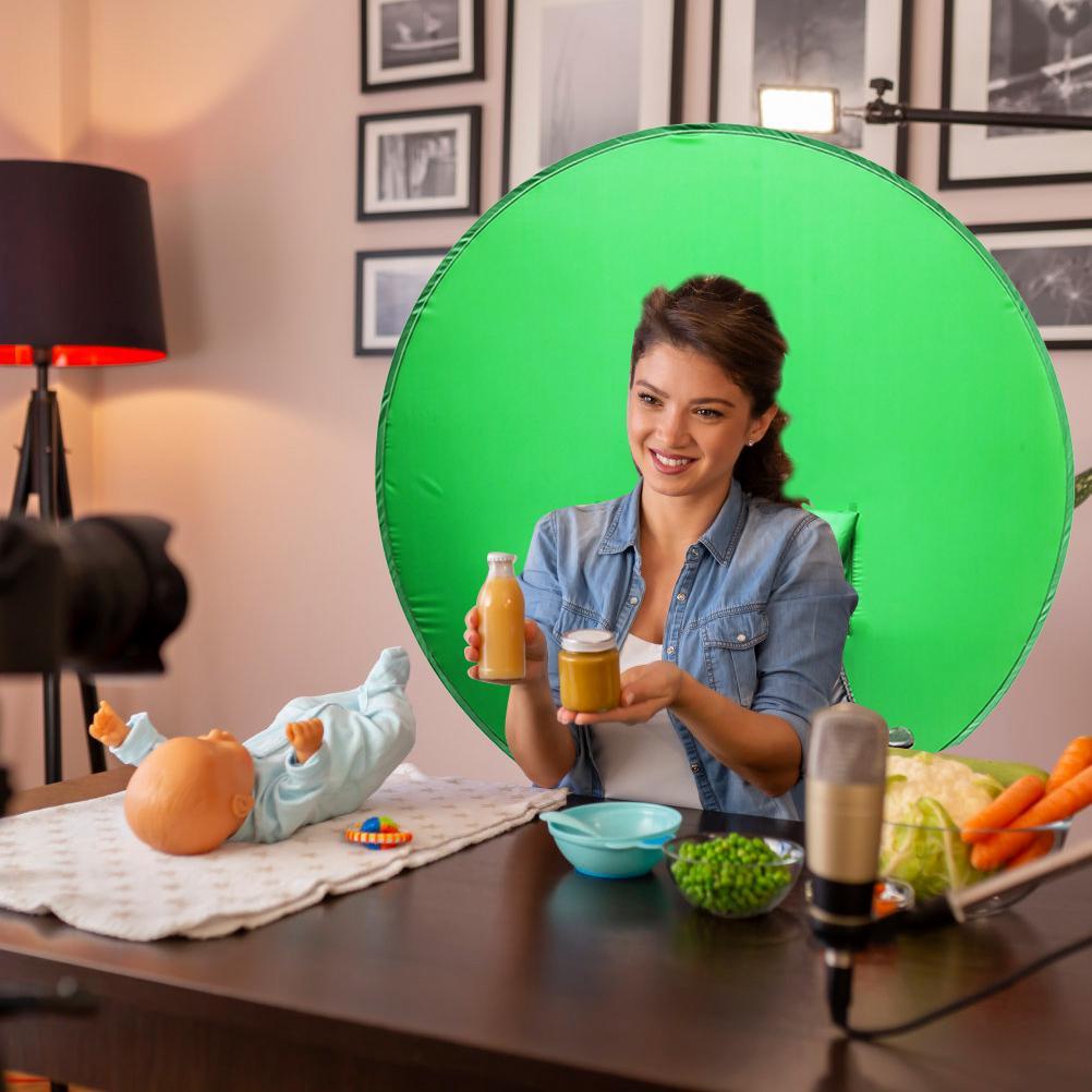 Backrest Green Screen Polyester Green Screen Backdrops Photography Background Foldable Green Panel Background