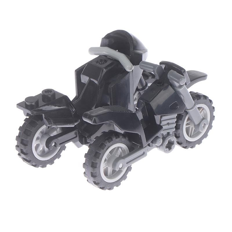 Cross-Country Motorrad Stadt Militär Figuren Baustein Ziegel Mini Spielzeug
