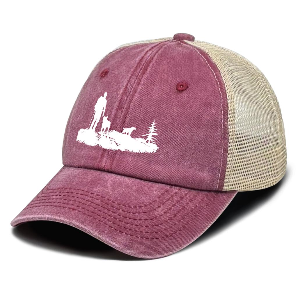 White Explorer Dog Printed Baseball Hat Adjustable All Season Simple Snapback Cap For Unisex Women Daily Wear Camping Golf