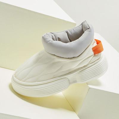 Chaussures d'hiver en coton pour femmes à semelle épaisse, doublure en peluche, garde au chaud, coupe-vent, antidérapantes, à plateforme, botines mujer, bottes de neige pour femmes