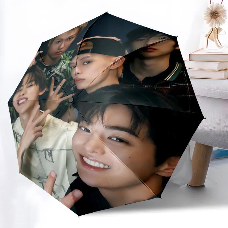 1pc CORTIS K-pop Automatic Open/Close Umbrella - Compact Travel Umbrella, Perfect for Women & Men - Ideal Birthday/Christmas Gift, 196