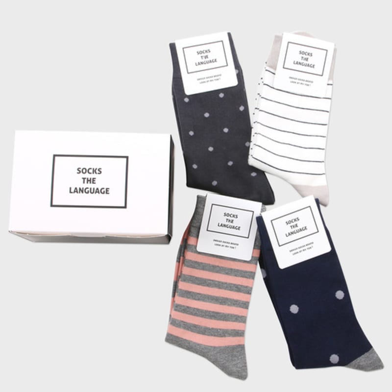 

НОСКИ ЯЗЫК Носки настроения 4 шт. FREE