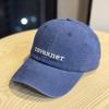Korean-style new embroidered fashion baseball cap for men and women, outdoor sunshade, enlarged and deepened to make the face appear smaller, curved