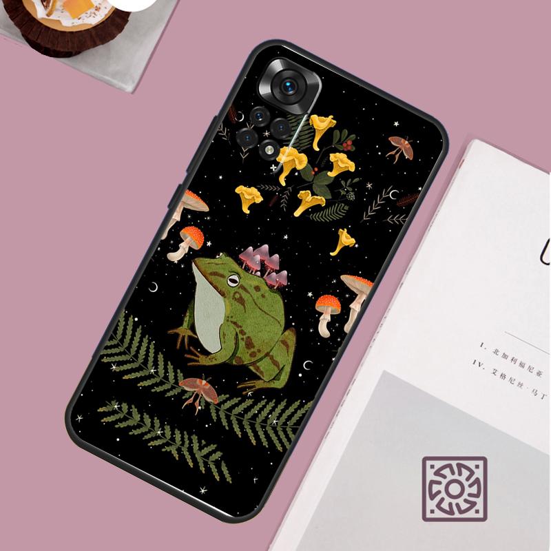 Vintage Retro Frog Mushrooms Case For Xiaomi Redmi Note 14 Pro 13 12 11 10 15 Pro Plus Redmi 15C 15 14C 13C 10C 12C Cover