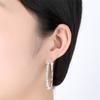 Elegant Big Circle Round Hoop Earrings Women Rhinestone Inlaid Wedding Jewelry