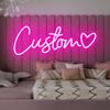 Personalized Name Neon Sign Custom Birthday Gifts Decoration Bedroom Wall LED Neon Lamp Your Text Business Logo Night Light