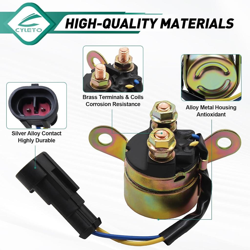 Starter Solenoid Relay for Polaris Ranger 400 500 570 700 800 Sportsman 500 700 800 RZR 4 S XP 570 800 900 Hawkeye Trailboss Replace 4010947 4012001