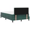 Box Spring Bed with Mattress Dark Green 120 x 190 cm Velvet
