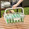 Outdoor Picnic Compartmentalised Food Grade Fruit Container Portable Convenient Crisper Kitchen Fridge Organiser