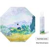 Automatic White Rose Folding Umbrella