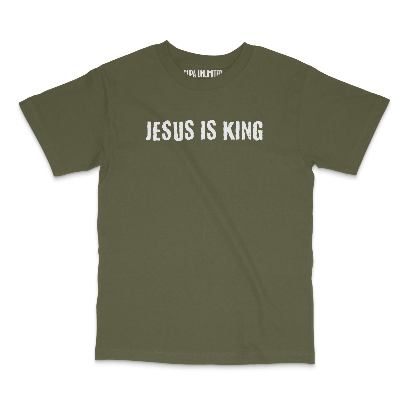 Jesus Is King T-Shirt | Revelation 19:16 Bible Verse Christian Faith Tee S