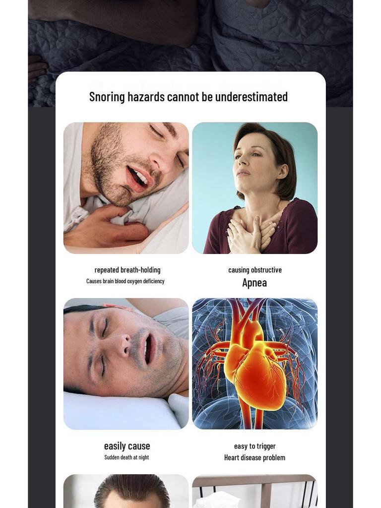 Smart Electric Anti-Snoring Pulse Device - Unisex Mini Sleep Aid